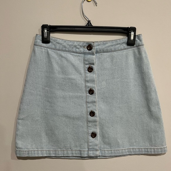 Light wash Forever 21 Jean Mini Skirt - Picture 1 of 3
